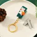Weihnachten Cartoon Mini Tacker Schlüsselanhänger mit süßem Hasen Design, tragbar. - Weihnachtshase Stil / Hefter (Ohne Klammern)