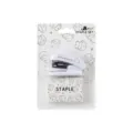 Mini white cute dog stapler set with staples, portable stationery for office and students use. - Stapler Set / 24/6 Staples / White