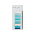 Colorful index sticky notes set with ruler backing card, perfect for office planning. - Spring Tea - Full Color / 200 Pack