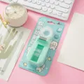 Cute macaron color tape dispenser set, mint green desktop tape cutter for office and school use. - Mint Green