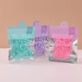 Bunte Morandi Gummibänder Set, dekorative elastische Bänder in transparenten Beuteln - Gummibänder (20g) / Kirschblütenrosa