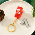 Tragbarer Mini-Tacker mit Schlüsselanhänger süßes Weihnachtsstrumpf Design Schulgeschenk - Weihnachtssocken-Stil