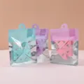 Pastellfarbene Dreieck Binder Clips Büroklammern süße Schreibwaren für die Dekoration - Dreiecksklammern (3 Stück) / Kirschblütenrosa