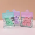 Macaron farbige Reisszwecken Schreibwaren Set in transparenten Beuteln fuer Pinnwand. - Schlüsselhüllen (10 Stück) / Kirschblütenrosa