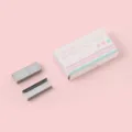 10# Standard Metallheftzwecken Nachfüllpackung mit rosa Pastell Verpackungsbox Variante - 10# Heftklammern Nachfüllung