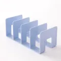 Hellblauer Tisch-Buchhalter und Aktenorganizer mit Mehrfachfach-Design für Schreibtisch. - Blau