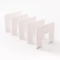 Weißer 4-Fächer Schreibtisch Buch-Organizer, minimalistischer Schulheft Ordner Halter. - Weiß