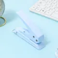 Light blue single hole puncher, portable heavy duty manual paper punch for office and school. - Sky Blue