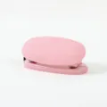 Macaron pink 6mm double hole puncher with skin-friendly silicone finish, minimalist office tool. - Sakura Pink