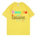 Casual gele katoenen korte mouw T-shirt met grappige Engelse citaat print top voor unisex - Geel 317