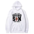 White graphic hoodie featuring football text print, casual long sleeve hooded sweatshirt. - S / White