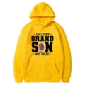 Yellow graphic hooded sweatshirt featuring American football print casual pullover in size M - S / Yellow