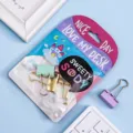 Bunte Binder Clips Set mit niedlicher Verpackung, ideal fuer Buero und Schule Organisation. - 25mm Silber Griff Binder-Clips (6er-Pack)