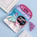 Buntes dreieckiges Binder-Clips-Set Büro Schreibwaren niedliche Clips für Schule Büro - Dreiecksklammern Gemischte Farben (3 Stück)
