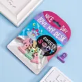 Bunte Metall Büroklammern Set für Büro und Schule Schreibwaren Zubehör, kompakte Verpackung. - Runde Klammern Gemischte Farben (9 Stück)