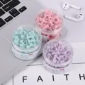 Macaron Farbe Kunststoffdose Reißzwecken Set, süße Büro und Schule Schreibwaren Pinnnadeln. - Kleine Reißzwecken (100 Stk.) / Grün