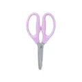 Pink stainless steel student scissors with round safety head for safe paper cutting stationery. - Lavender Purple