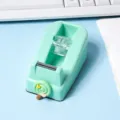 Macaron Green Lollipop Tape Dispenser Cute Office Desktop Small Tape Cutter Stationery - Mint Green