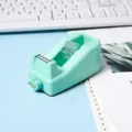 Mint Green Tape Dispenser Macaron Cute Desktop Tape Cutter with Heart Knob Variant - Mint Green