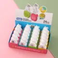 Kreativer birnenförmiger Radierer und Anspitzer 24er Set, süße Schüler Schreibwaren Box. - Birnen-Stil (ZD-0078) / 1 Stück