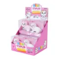 Cute cat silicone stapler main display box portable mini office school supplies tool - Cat Shaped Style (MIAX-F0046)