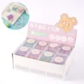 Pastell Büroklammer Set Süßer Bär Schreibwaren Box 24Stk Büro und Schule Zubehör Neu - 20 Stück/Packung (Große Büroklammern) / Gemischte Farben