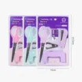 Makaron-Farbe Schreibwaren Set mit Tacker, Schere, Entklammerer und Locher Büro. - Schreibwaren-Set / 5-teiliges Set (Zufällige Farbe)