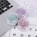 Macaronfarbene Büroklammern in transparenten Dosen, süße Schreibwaren für Schule und Büro. - 28mm Büroklammern (100 Stk.)