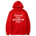 Roter Kapuzenpullover für Damen, langärmliger Freizeit-Pullover mit coolem Buchstaben-Druck. - S / Rot