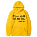 Sweat à capuche jaune avec imprimé slogan et poche kangourou vêtement confortable - S / Hauts / Jaune