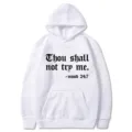 Sweat à capuche blanc avec impression de lettres, pull décontracté pour tous les jours. - S / Hauts / Blanc