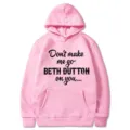 Rosa Kapuzenpullover für Damen, lässiger Langarm Pullover mit lustigem Buchstaben Druck. - S / Rosa
