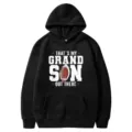 Men American Football Grandson Print Hooded Sweatshirt Casual Warm Pullover Hoodie - 18 / S