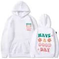 Sweat a capuche blanc pour hommes et femmes avec citation positive et motif de fleurs. - S / Blanc