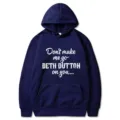 Lässiger Damen Langarm Kapuzenpullover mit Buchstaben-Druck, bequemes lockeres Basic Oberteil. - S / Marineblau