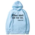 Sweat à capuche bleu clair avec imprimé tendance, coupe confortable, vêtement décontracté. - S / Hauts / Bleu Pâle