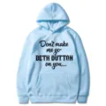 Hellblauer Langarm-Kapuzenpullover mit Buchstabenprint, lässiger Streetwear-Pullover für Damen. - S / Hellblauer Zirkon
