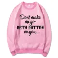 Rosa langarm sweatshirt mit lustigem spruch bequemer rundhals pullover fur damen. - S / Oberteile / Rosa
