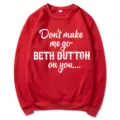 Roter Rundhals Pullover mit stilvollem Buchstaben Druck Langarm Freizeit Oberteil für Damen. - S / Oberteile / Rot