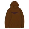 2024 Mode Herren Damen Fleece Hoodie Freizeit Tasche Kordelzug Kapuzenpullover Top - S / Oberteile / Kaffeebraun