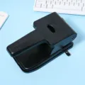 Heavy duty two hole paper punch black office school stationery desktop binding tool - Black