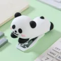 Süßer Cartoon Panda Mini Tacker, tragbare Schüler Schreibwaren Bürobedarf, weißer Stil. - Panda Baby