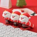 Süßer Cartoon Weihnachtsmann Mini Tacker, kreatives weiches Gummi Schüler Schreibwaren. - Weihnachtsmann