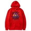 Roter Halloween Kürbis Print Hoodie für Damen und Herren, Langarm Kapuzenpullover Pullover. - S / Oberteile / Rot