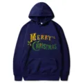 Sweat a capuche de noel bleu fonce avec poche pour hommes et femmes mode decontracte - S / Haut (311) / Bleu marine
