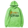 Sweat à capuche imprimé Noël vert, sweat à capuche tendance décontracté pour hommes et femmes. - S / Hauts / Vert Fruit