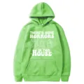 Sweat à capuche vert avec texte d'horreur drôle et impression de dessin animé mignon. - S / Hauts / Vert fruit (312)