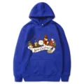 Sweat-shirt a capuche graphique de Noel bleu pour hommes et femmes pull decontracte - S / Hauts / Bleu (312)