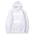 Sweat à capuche blanc avec impression graphique d'horreur, sweat oversize ample et décontracté. - S / Hauts / Blanc