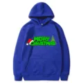 Felpa con cappuccio stampata 2D di Natale, felpa casual e trendy per uomo e donna. - Taglia S / Top / Blu (312)